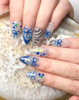 Seaside Holiday Press on Nails