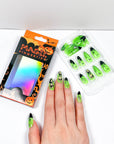 Horror Green Halloween Press-on Nails