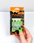 Horror Green Halloween Press-on Nails