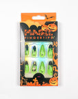 Horror Green Halloween Press-on Nails