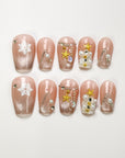 Winter Snowflakes Press on Nails