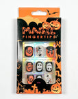 Orange Haunted House Press-on Nails