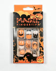 Pumpkin Face Press-on Nails