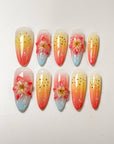 Spring Blossom Press-On Nails