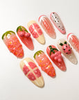 Sweet Strawberry Press on Nails