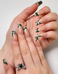 Camouflage French  Press-on Nails