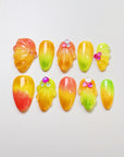 Tropical Fruits Press on Nails