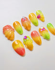 Tropical Fruits Press on Nails