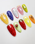 Colorful Fruit Feast Press on Nails