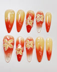 Sunset Bloom Press on Nails