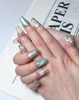 Green Lily Press-On Nails