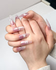 Purple Mist Rose Press-On Nails