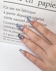 Blue Butterfly Press-On Nails