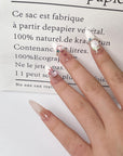 Shining Pink Bow Press-On Nails