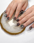 Black Gemstone Press-On Nails