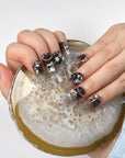 Black Gemstone Press-On Nails