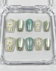 Green Lily Press-On Nails