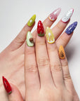 Colorful Fruit Feast Press on Nails