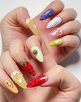 Colorful Fruit Feast Press on Nails