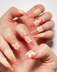 Sunset Bloom Press on Nails